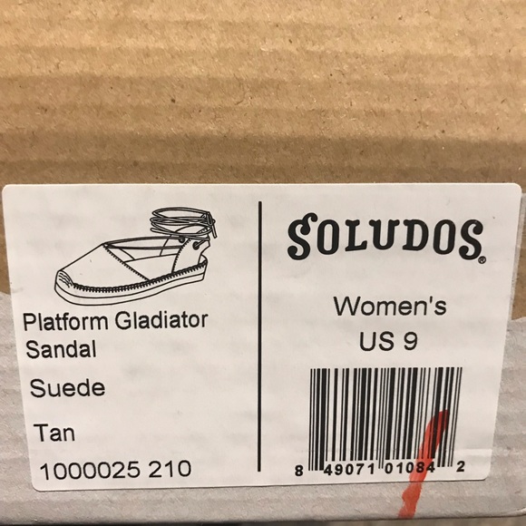 Soludos Platform Gladiator Sandal - Size 9 - Picture 3 of 4